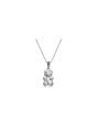 Collana Donna Ops Jewels OPSCL-1037 in Acciaio Silver con Orso