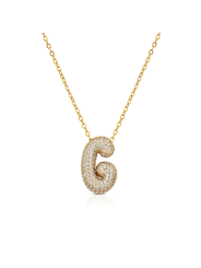 Collana Donna Ops Bubble Lettera G OPSCL-1025 in Acciaio Oro