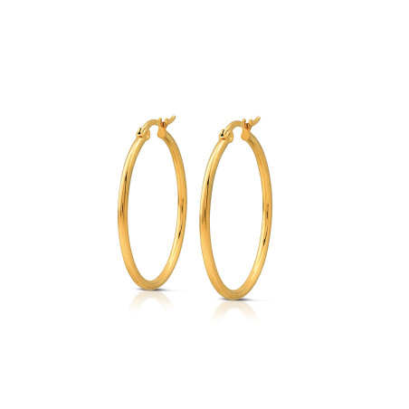 Orecchini Donna Ops Hoops Mania a cerchio in Acciaio Dorato 35mm