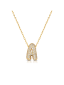 copy of Collana Ops Bubble Lettera S OPSCL-1033 in Acciaio Oro