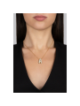 Collana Donna Ops Bubble Lettera A OPSCL-1019 in Acciaio Oro