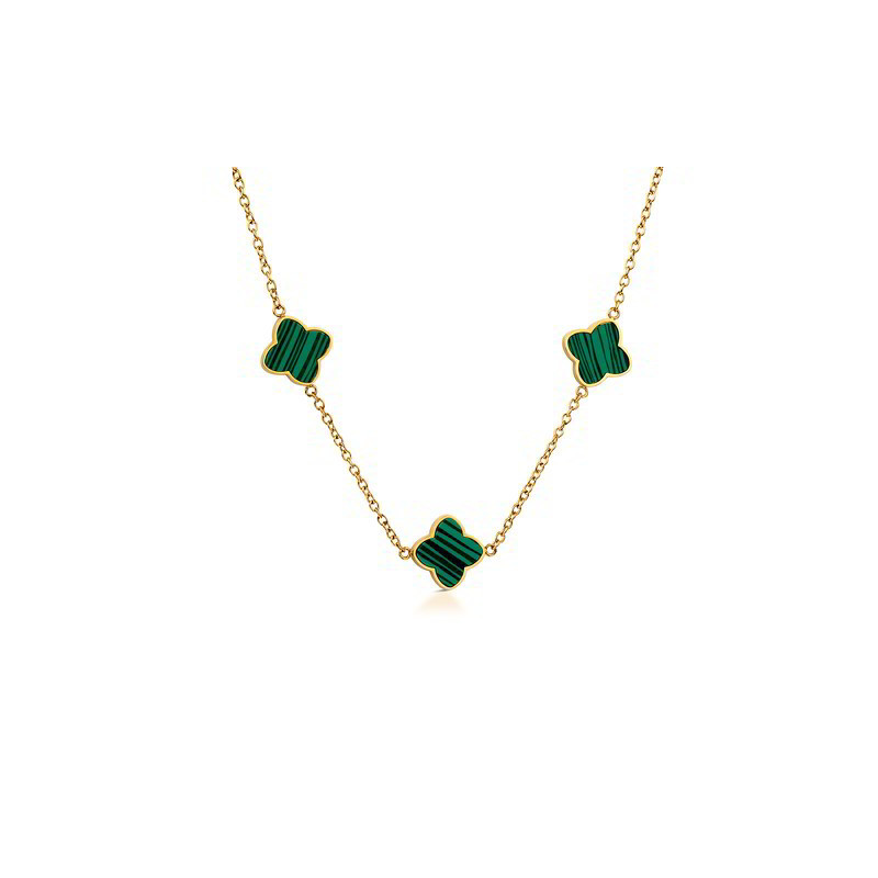 Collana Donna Ops Object Clover OPSCL-1002 in Acciaio Oro