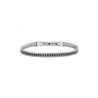 Bracciale Uomo Tennis Marlù 31BR0002N-M in Acciaio 316L con Cristalli Neri