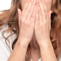 Bracciale Donna Marlù Sparkles 31BR0023W-S Acciaio Silver