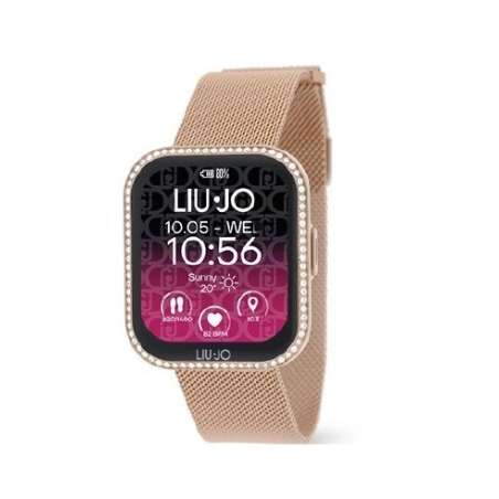 Orologio Smartwatch Donna Liu jo Voice Silm 2.0 SWLJ204 in Acciaio Oro Rosa