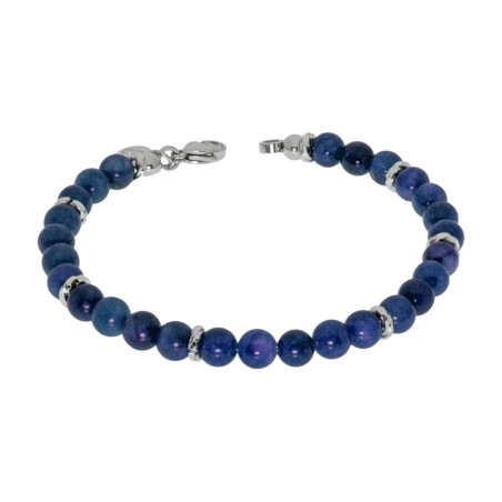 Bracciale Uomo Liujo MLJ494 in acciaio con Pietre Blu