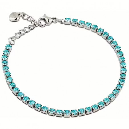 Bracciale donna Tennis Ops Objects Glimmer OPSBR-949 Acciaio Silver Pietre Zaffiro