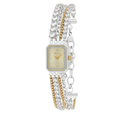 Orologio Donna Liujo Chains bijou TLJ2672 in Acciaio Silver e Oro