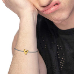 Bracciale Donna Marlù 33BR0053GS catena mesh con cuore irregolare