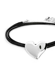 Bracciale Donna Marlù 33BR0054-N triplo filo con cordino cerato con cuore irregolare