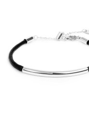 Bracciale Unisex Marlù 33BR0057-N triplo filo con cordino cerato con tubolare centrale