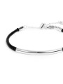 Bracciale Unisex Marlù 33BR0057-N triplo filo con cordino cerato con tubolare centrale