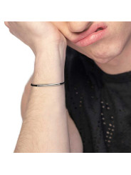 Bracciale Unisex Marlù 33BR0057-N triplo filo con cordino cerato con tubolare centrale