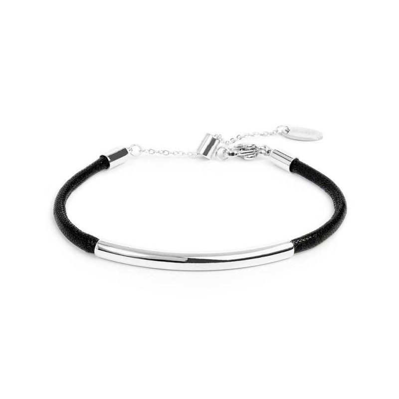 Bracciale Unisex Marlù 33BR0057-N triplo filo con cordino cerato con tubolare centrale