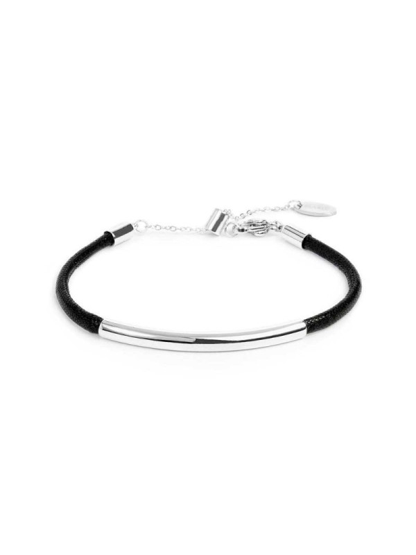 Bracciale Unisex Marlù 33BR0057-N triplo filo con cordino cerato con tubolare centrale