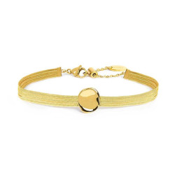 Bracciale Donna Marlù 33BR0061G catena snake piatta multifilo con bottone martellato