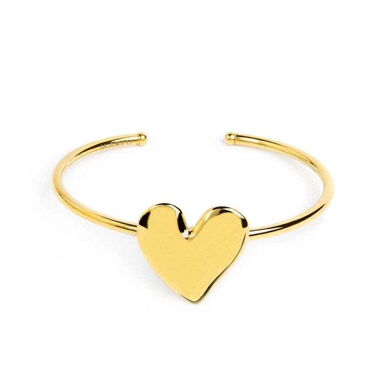 Bracciale Donna Marlù 33BR0063G rigido con cuore irregolare
