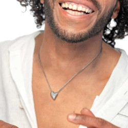 Collana Donna Marlù 33CN0037 con cuore irregolare centrale