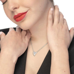 Collana Donna Marlù 33CN0037 con cuore irregolare centrale