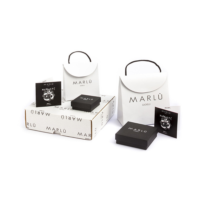 Bracciale Uomo Marlù 1BR0013 in Acciaio 316L Pietre Argento, Verde e Marrone