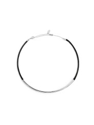 Collana Donna Marlù 33CN0043-N cordino cerato nero con tubolare centrale