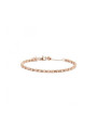 Bracciale Unisex Marlù 2BR0083R in Acciaio Ematite Cubica Pvd Oro Rosa e Sfere