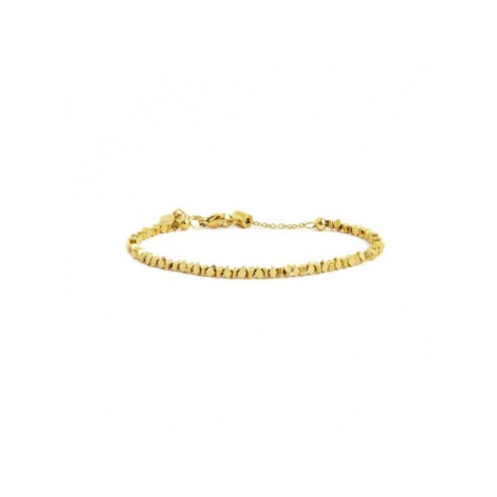 Bracciale Unisex Marlù 2BR0084G in Acciaio Ematite Diagonale Colore Oro