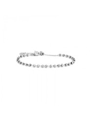 Bracciale Unisex Marlù 2BR0085 in Acciaio Con Cristalli Sfaccettati Argento