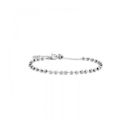 Bracciale Unisex Marlù 2BR0085 in Acciaio Con Cristalli Sfaccettati Argento