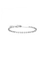 Bracciale Unisex Marlù 2BR0085 in Acciaio Con Cristalli Sfaccettati Argento