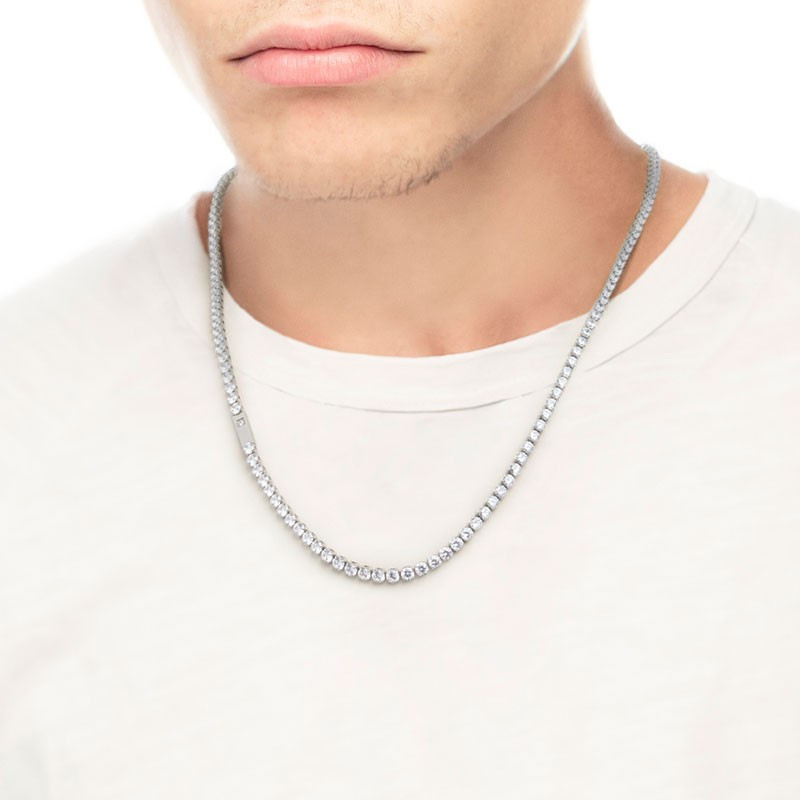 Collana Uomo Marlù 1CO0047-W tennis con zircone
