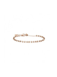 Bracciale Unisex Marlù 2BR0085R in Acciaio Cristalli Sfaccettati Colore Oro Rosa
