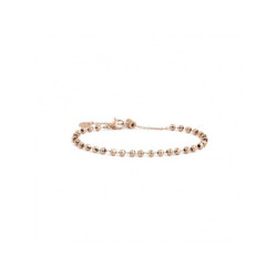 Bracciale Unisex Marlù 2BR0085R in Acciaio Cristalli Sfaccettati Colore Oro Rosa