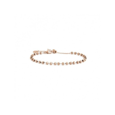 Bracciale Unisex Marlù 2BR0085R in Acciaio Cristalli Sfaccettati Colore Oro Rosa