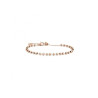 Bracciale Unisex Marlù 2BR0085R in Acciaio Cristalli Sfaccettati Colore Oro Rosa