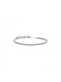 Bracciale Unisex Marlù 2BR0082 in Acciaio con Ematite Cubica Argento