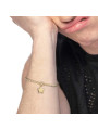 Bracciale Donna Marlù 18BR219G catena a sfere con stella Oro