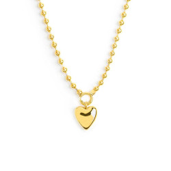 Collana Donna Marlù 18CN125G catena a sfere con cuore Oro