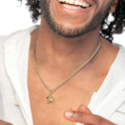 Collana Donna Marlù 18CN126G catena a sfere con stella Oro