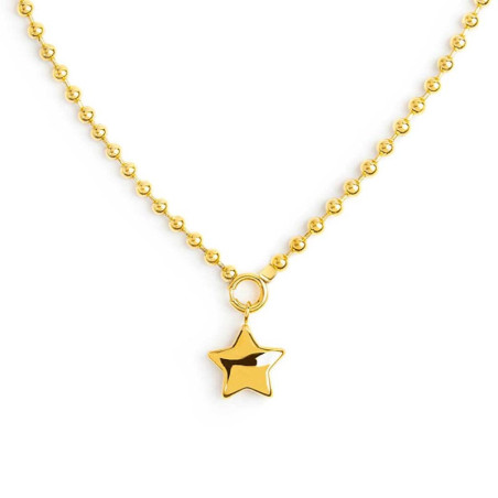 Collana Donna Marlù 18CN126G catena a sfere con stella Oro