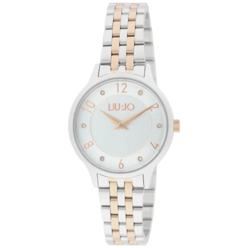 Orologio Donna Liujo Aura Lux TLJ2678 in Acciaio Silver e Oro Rosa