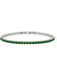 Bracciale Uomo Liujo MLJ557 Tennis Pietre Verdi