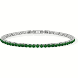 Bracciale Uomo Liujo MLJ557 Tennis Pietre Verdi