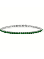 Bracciale Uomo Liujo MLJ557 Tennis Pietre Verdi