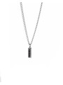Collana Uomo LiuJo MLJ615 Acciaio con Zirconi Neri