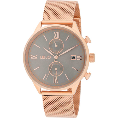 Orologio Cronografo Uomo LiuJo Evolve TLJ2127 in Acciaio Colore Oro Rosa 42mm
