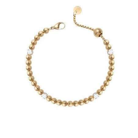 Bracciale Uomo Liujo LJ2983 in Acciaio Oro con Sfere