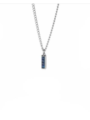 copy of Collana Uomo LiuJo MLJ615 Acciaio con Zirconi Neri