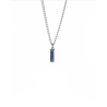 Collana Uomo LiuJo MLJ617 Acciaio con Zircone Blu