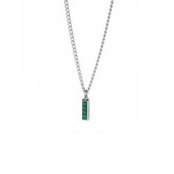 copy of copy of Collana Uomo LiuJo MLJ615 Acciaio con Zirconi Neri
